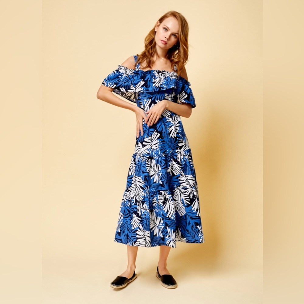 Vacation Dress floral print 100% cotton, NWT - Picture 2 of 11
